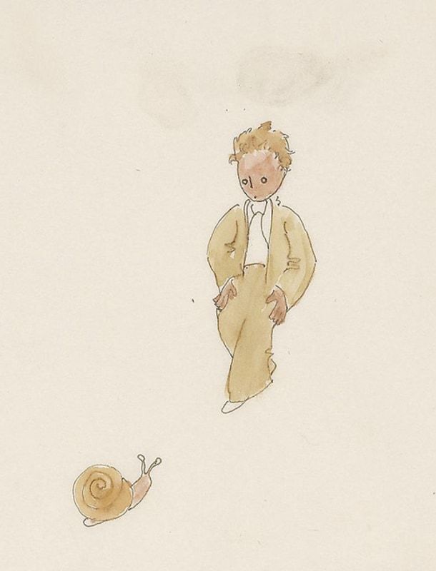 Illustration originale d'Antoine de Saint-Exupéry.