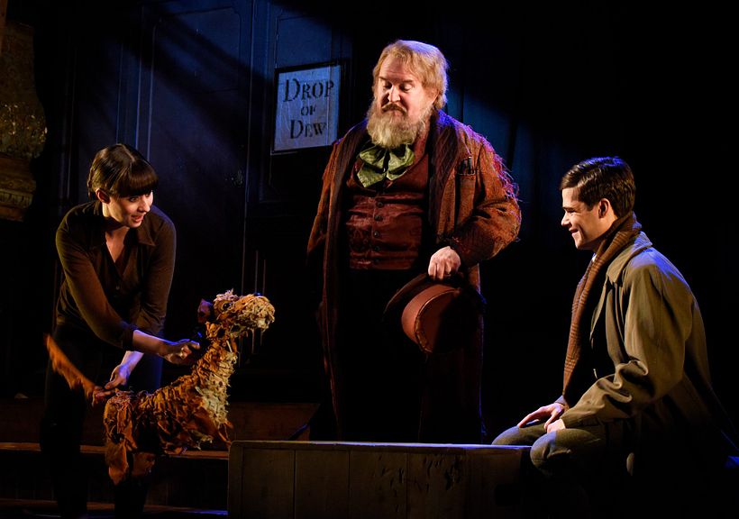 Molly Roberts, Nigel Betts and Theo Ancient in "The Box of Delights" (2018) Photo © Nobby Clarke