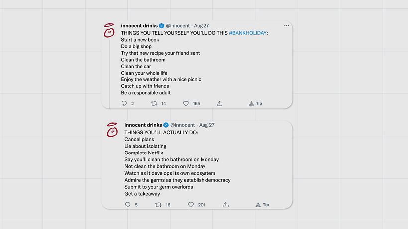 Innocent could be accused of playing it too safe with their social media marketing