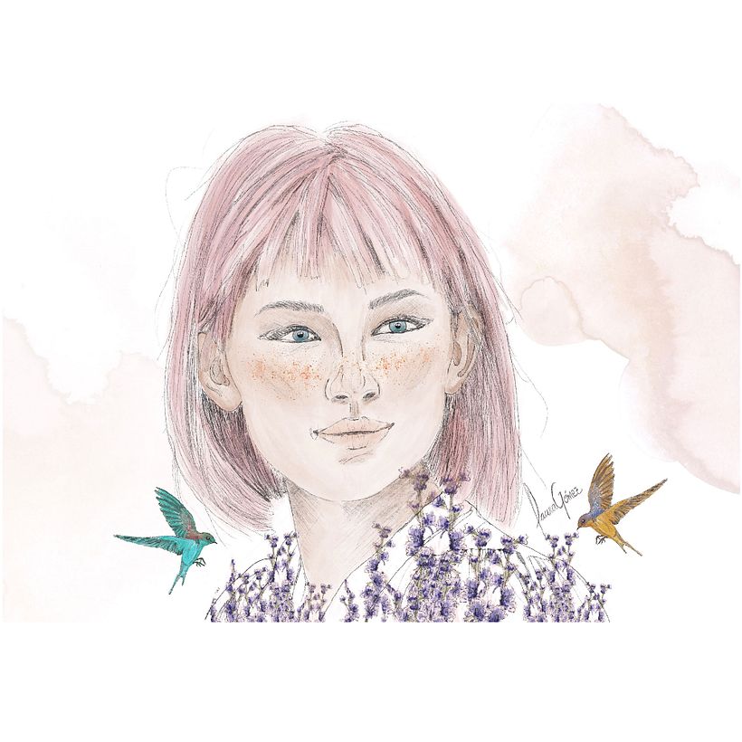 My project in Illustrated Portraits with Procreate course 2