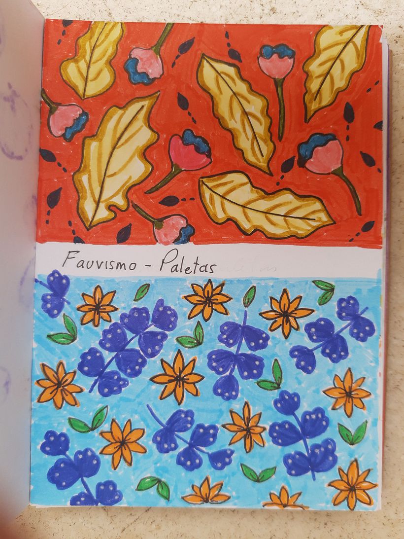 Meu projeto do curso: Patterns botânicos para sketchbook: conquiste a página em branco 1