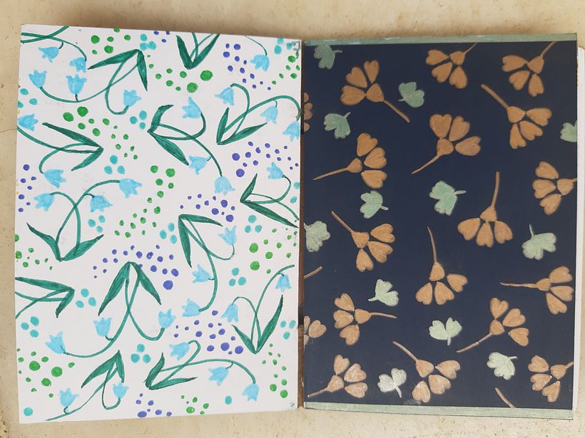 Meu projeto do curso: Patterns botânicos para sketchbook: conquiste a página em branco 6