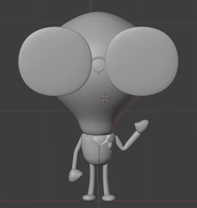 My project in Kawaii Character Creation in 3D with Blender  course - Kogaku 4