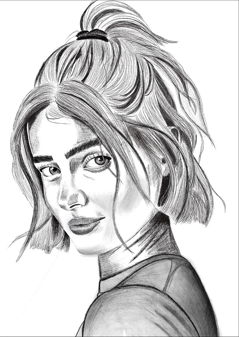 Mi Proyecto del curso: Retrato ilustrado con Procreate 2