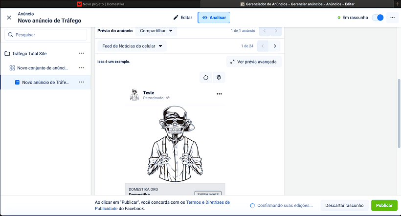 Meu projeto do curso: Google Ads e Facebook Ads do zero 1