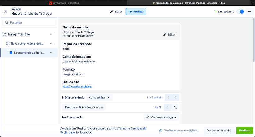 Meu projeto do curso: Google Ads e Facebook Ads do zero 2