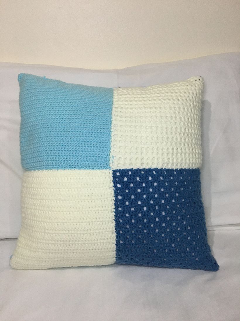 My very first crocheted pillow case