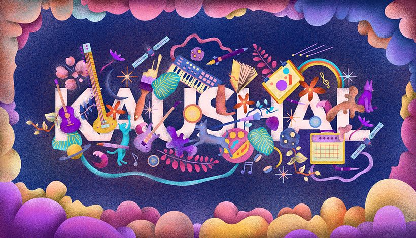 Stages 6 and 7 - constructing in photoshop, adding textures, and refining