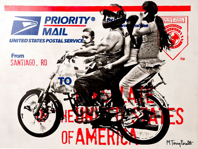 3 Color Screen Print on Wood Panel