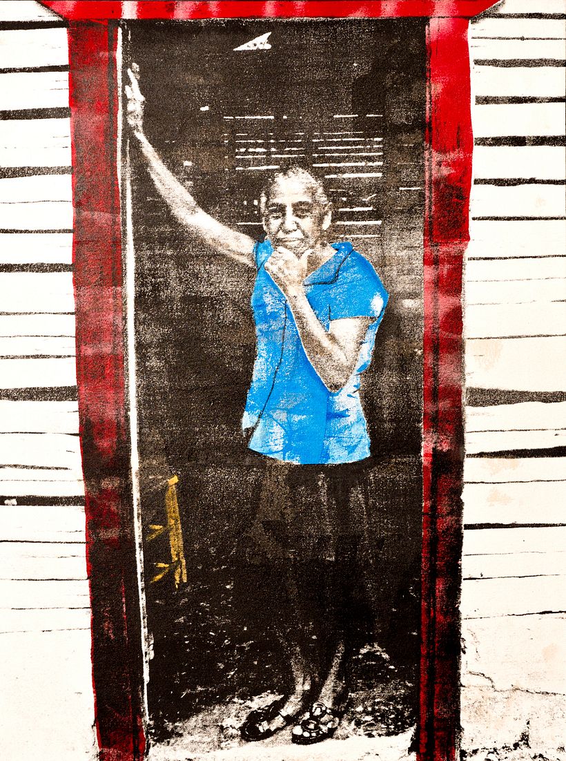 Screen Printed on Canvas