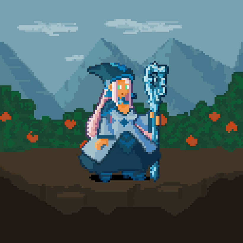 My project in Introduction to Character Design in Pixel Art course 3