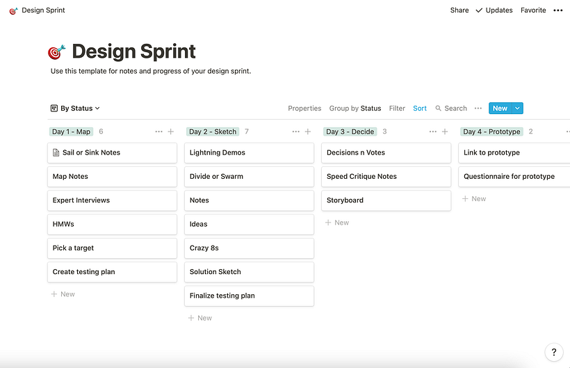 Stanley's design sprint template for Notion is available via his course.