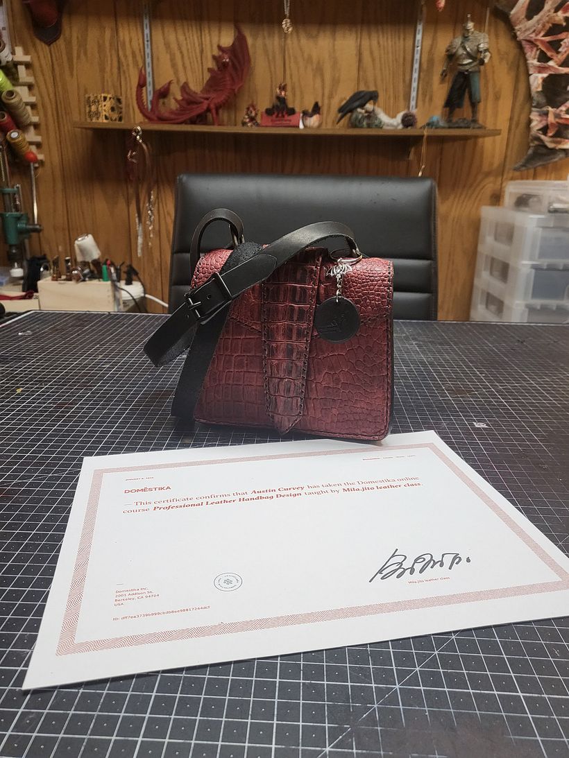 My project in Professional Leather Handbag Design course 18