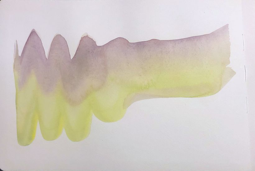 J’ai réalisé un apprêt avec les couleurs de mon choix