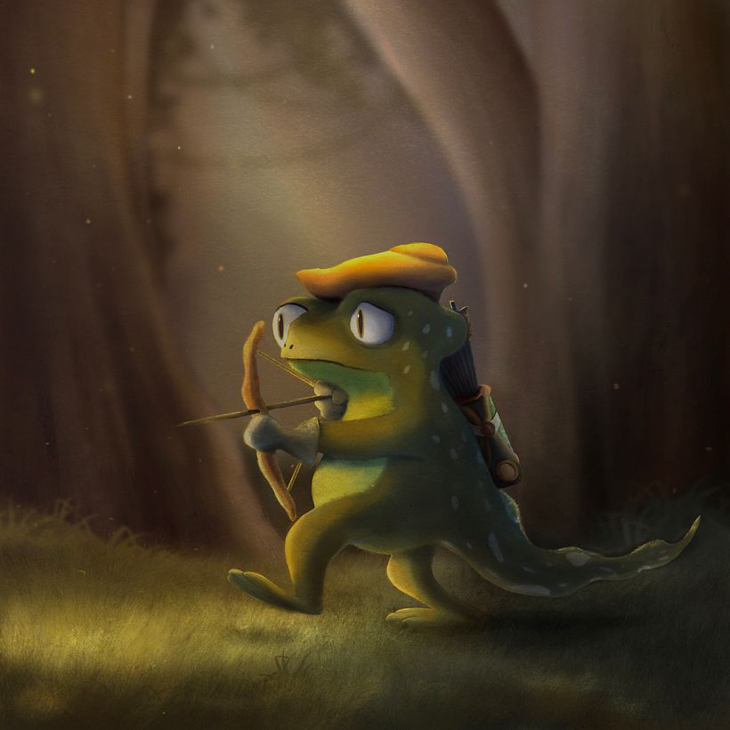 My project in Character Design: Illustrate an Expressive Creature course 1