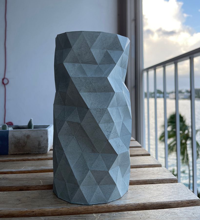My project in Geometric Handmade Molds: Design 3D-faceted Objects course 2
