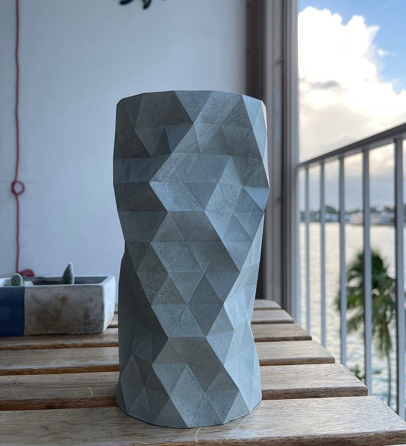 My project in Geometric Handmade Molds: Design 3D-faceted Objects course 3