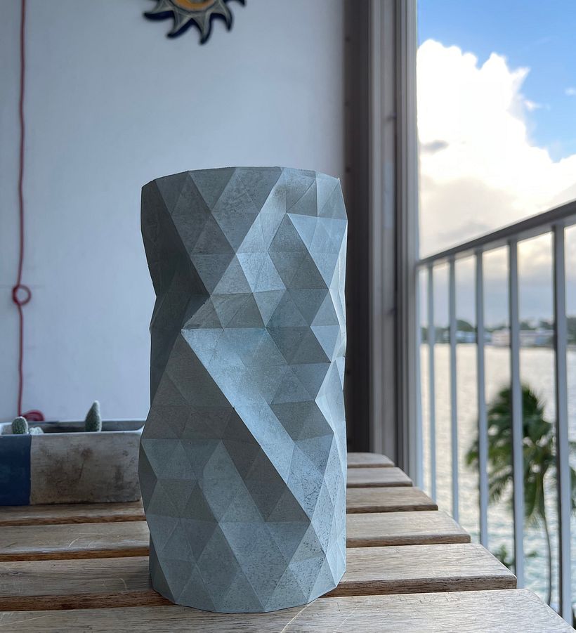 My project in Geometric Handmade Molds: Design 3D-faceted Objects course 4