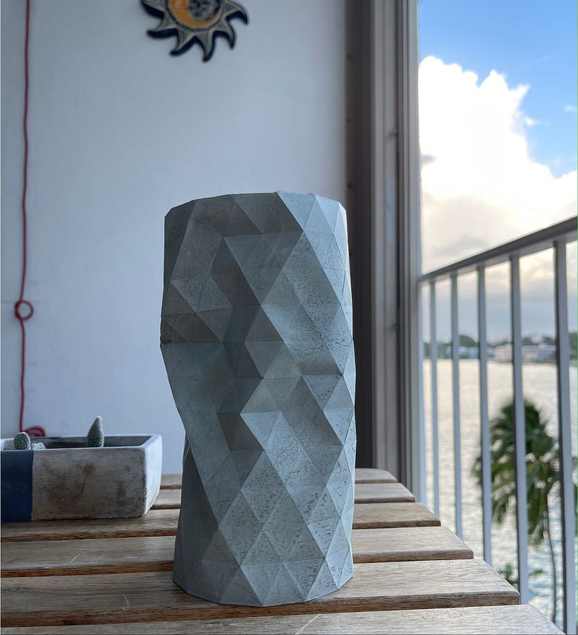 My project in Geometric Handmade Molds: Design 3D-faceted Objects course 5