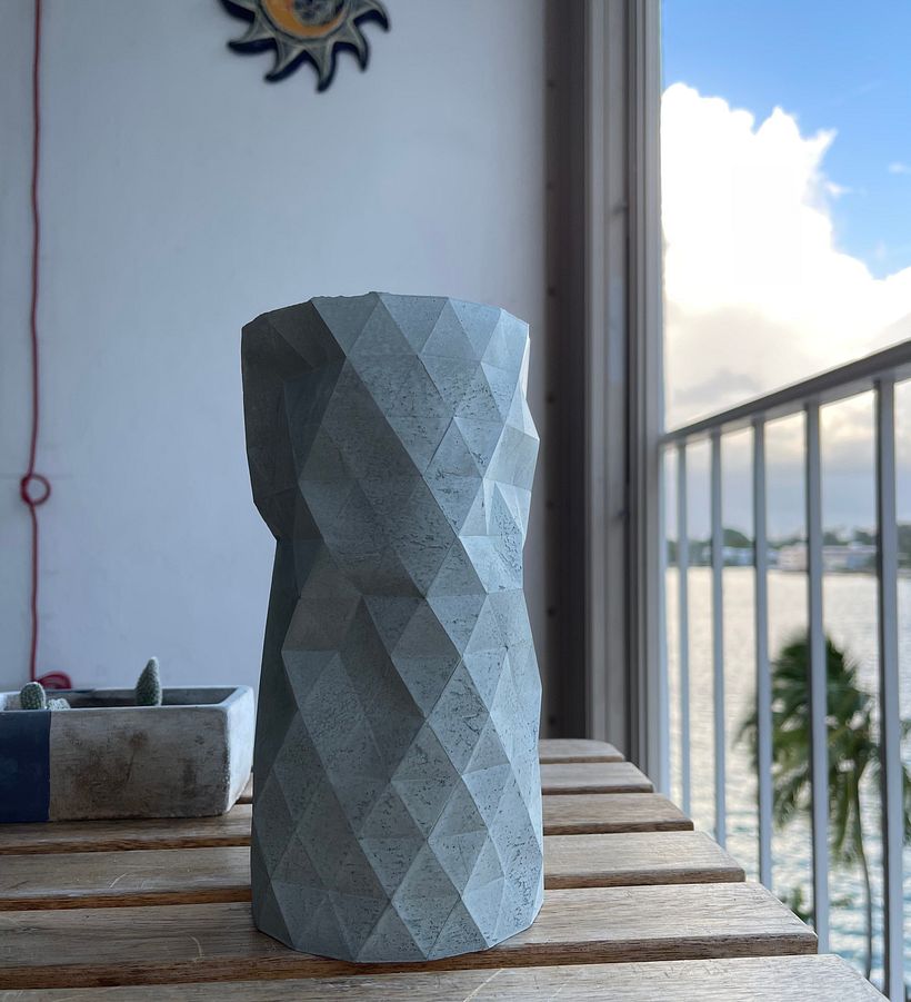 My project in Geometric Handmade Molds: Design 3D-faceted Objects course 6
