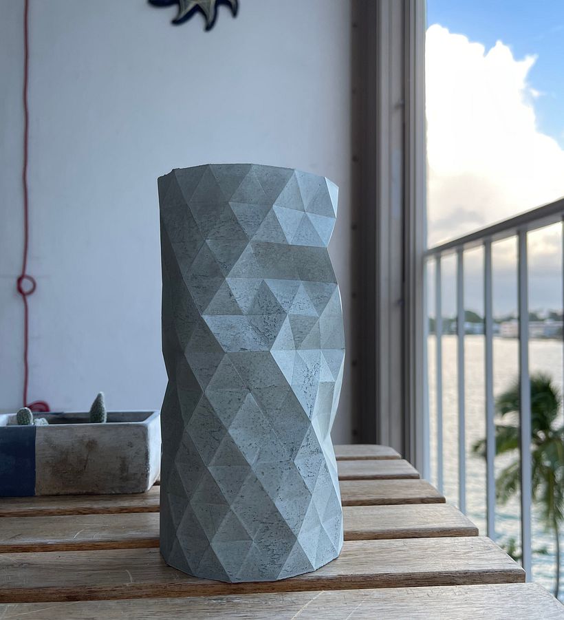 My project in Geometric Handmade Molds: Design 3D-faceted Objects course 7