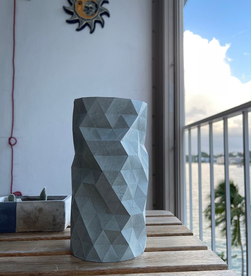 My project in Geometric Handmade Molds: Design 3D-faceted Objects course 1