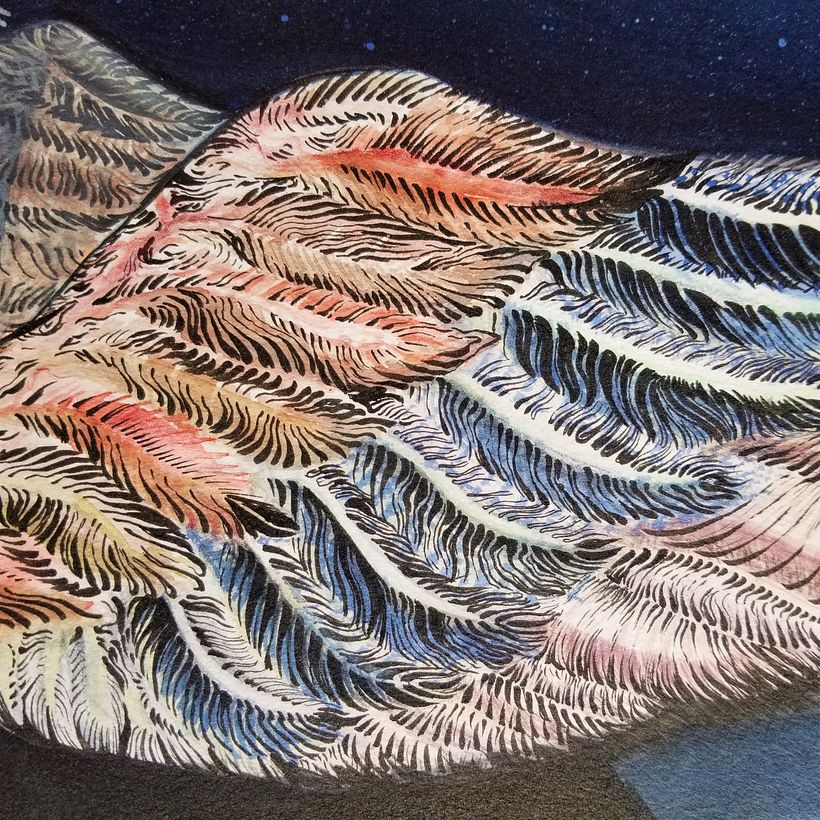 Close up detail of "Sphynx".