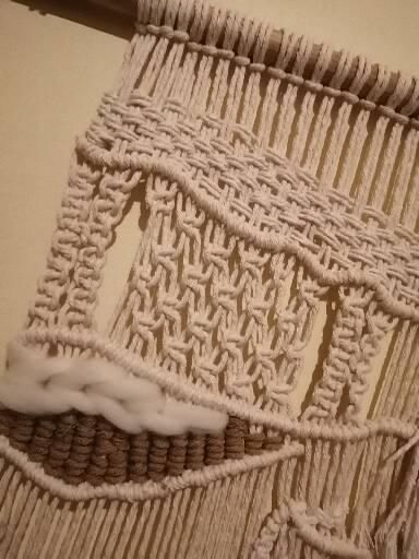 Mi Proyecto del curso: Introducción al macramé: creación de un tapiz decorativo 2