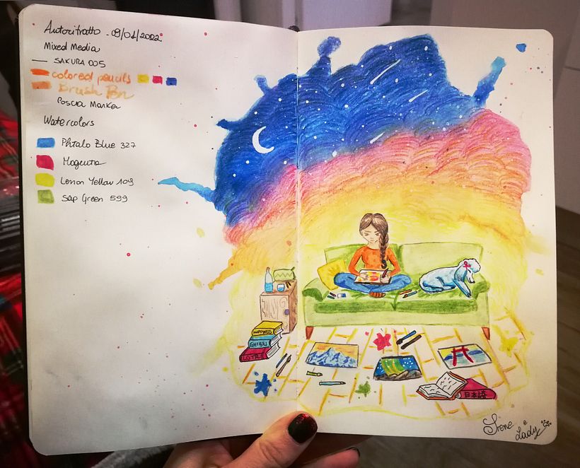 My project in Exploratory Sketchbook: Find Your Drawing Style course 3