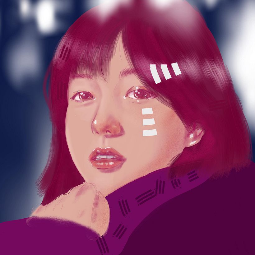 My project in Creative Portrait Illustration with Procreate course 3