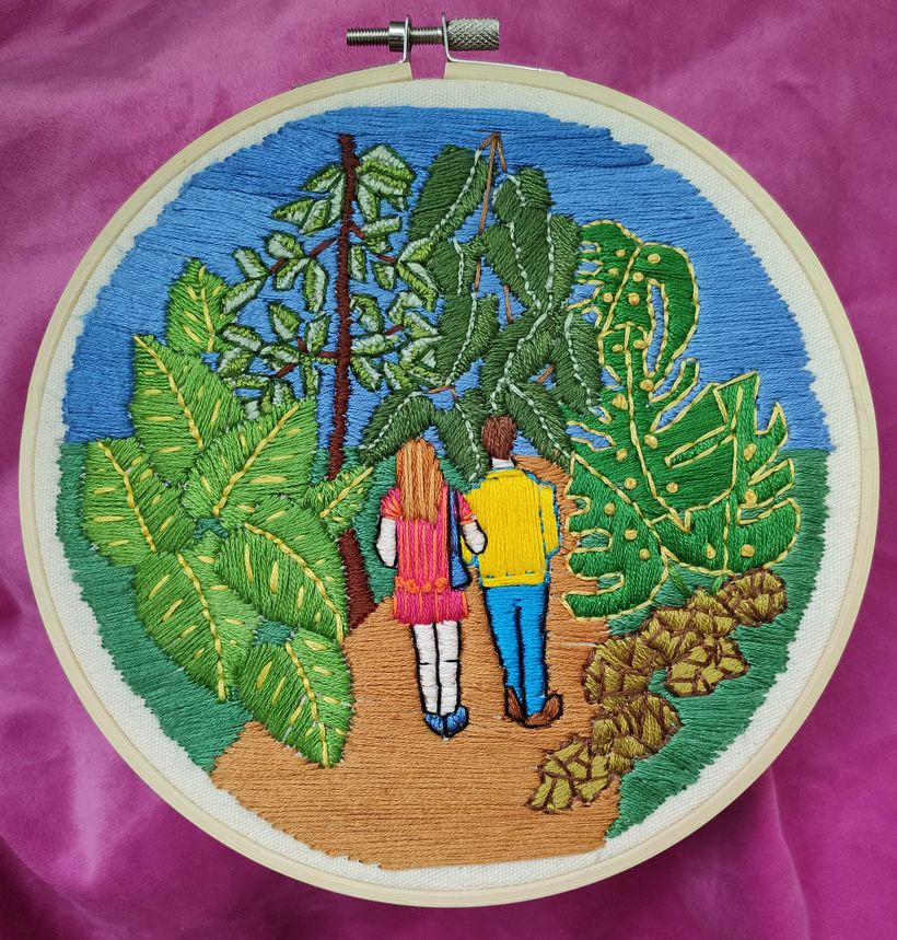 Mon projet du cours : Introduction à la broderie botanique 3