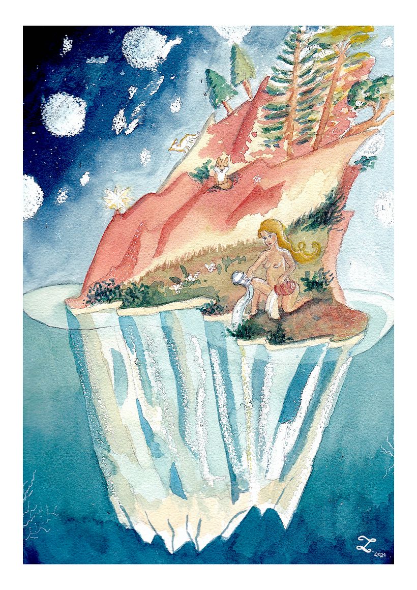 Mon projet du cours :  Techniques d'aquarelle pour des illustrations féériques @ellaleneart 3