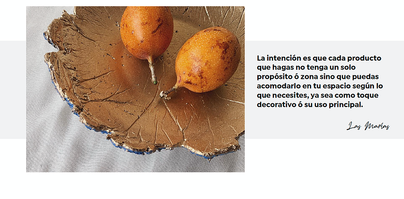 Así luce una de las 12 páginas de esta guía de objetos de decoración hechos en concreto.