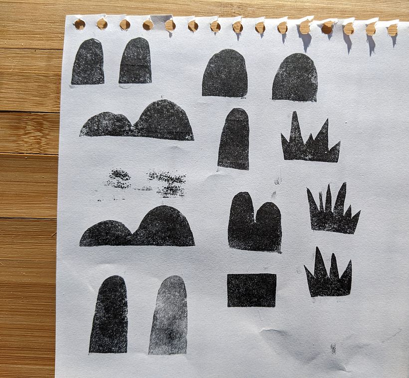 ....and more stamp inking!