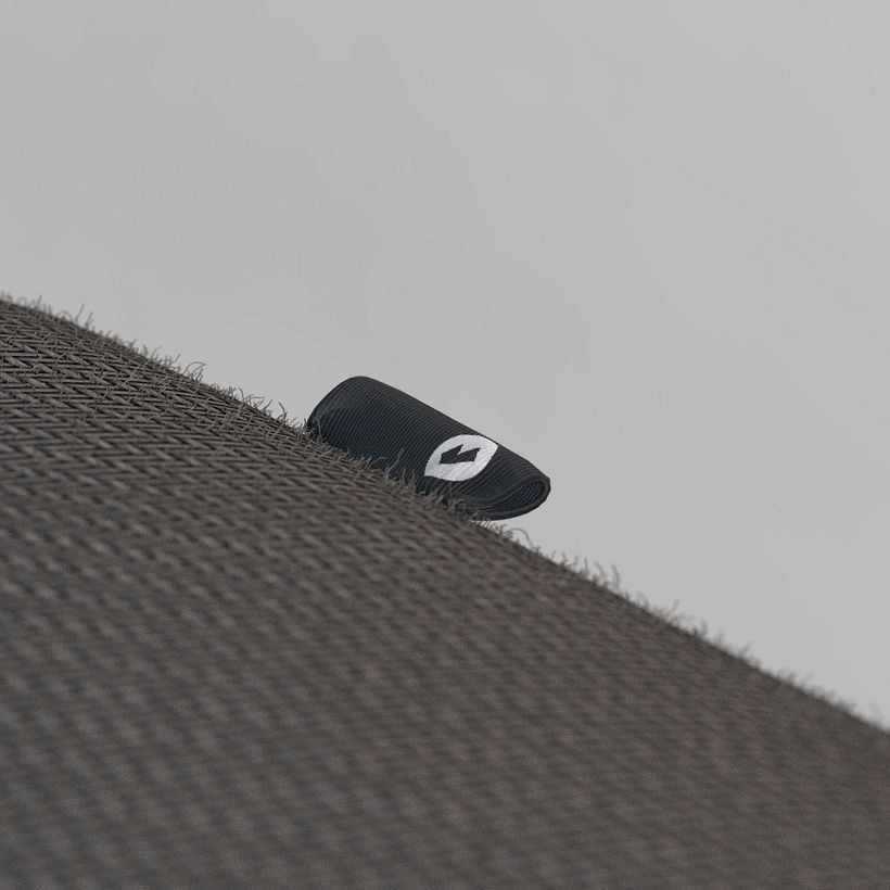 Renderizado en detalle de la etiqueta de la banqueta.