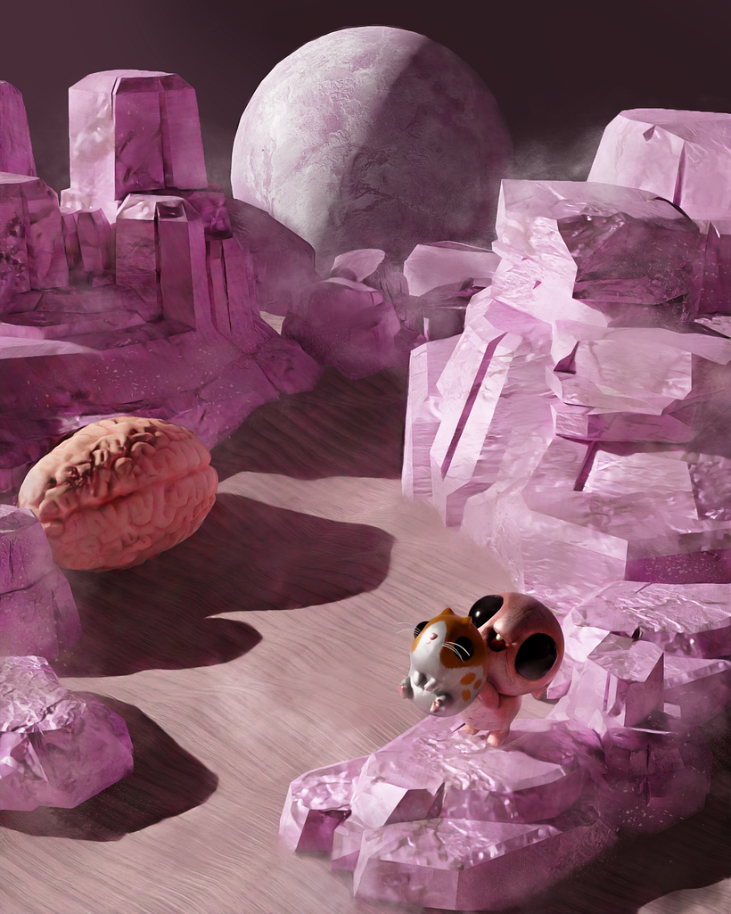 My project in Fantastic 3D illustration with Blender course 2