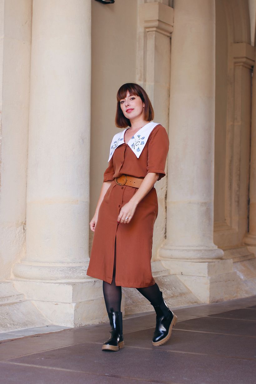 Robe tilda, col brodé 1