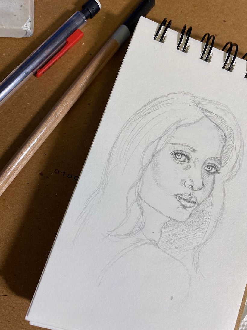 My project in Portrait Sketchbooking: Explore the Human Face course 3