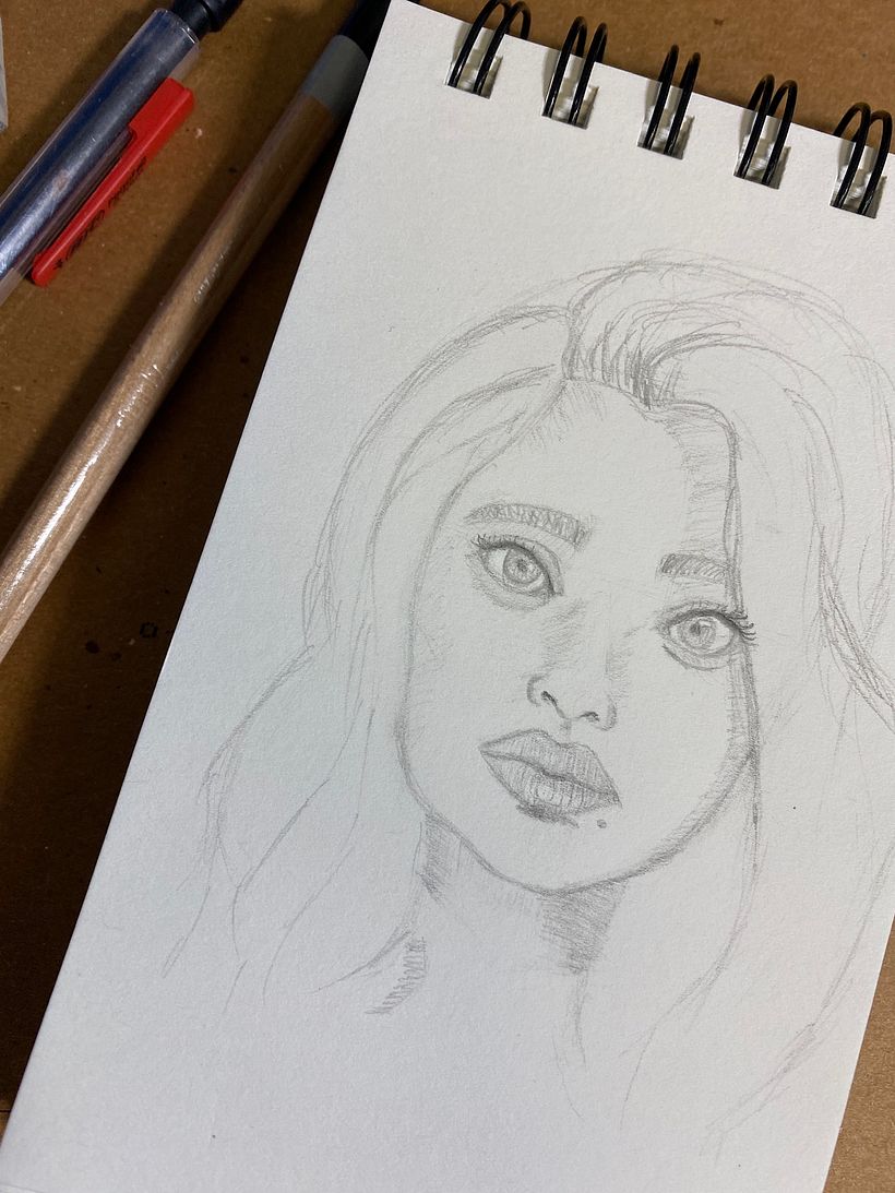 My project in Portrait Sketchbooking: Explore the Human Face course 4