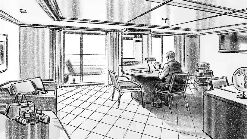 Davis Lisboa, "SilverSea", 2021, Procreate no iPad Pro e Photoshop, 1476x831, Intrépido Films (Barcelona, Espanha)