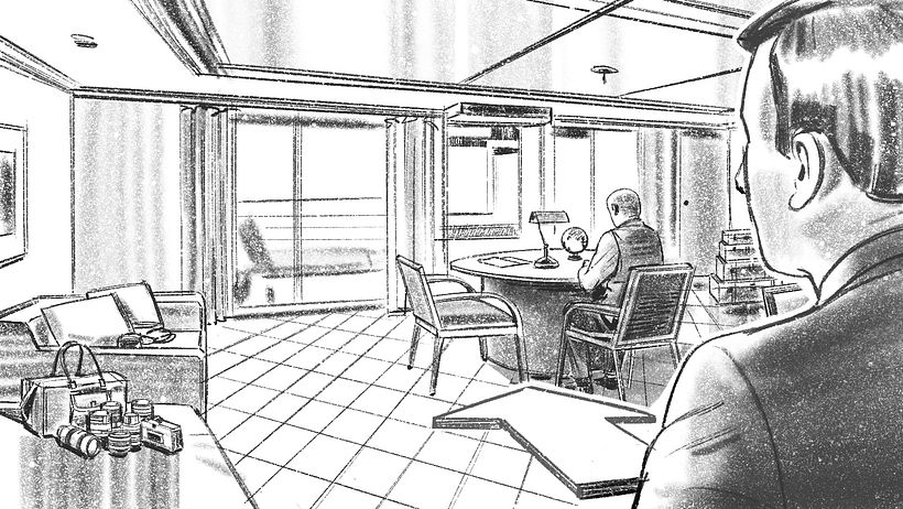 Davis Lisboa, "SilverSea", 2021, Procreate no iPad Pro e Photoshop, 1476x831, Intrépido Films (Barcelona, Espanha)