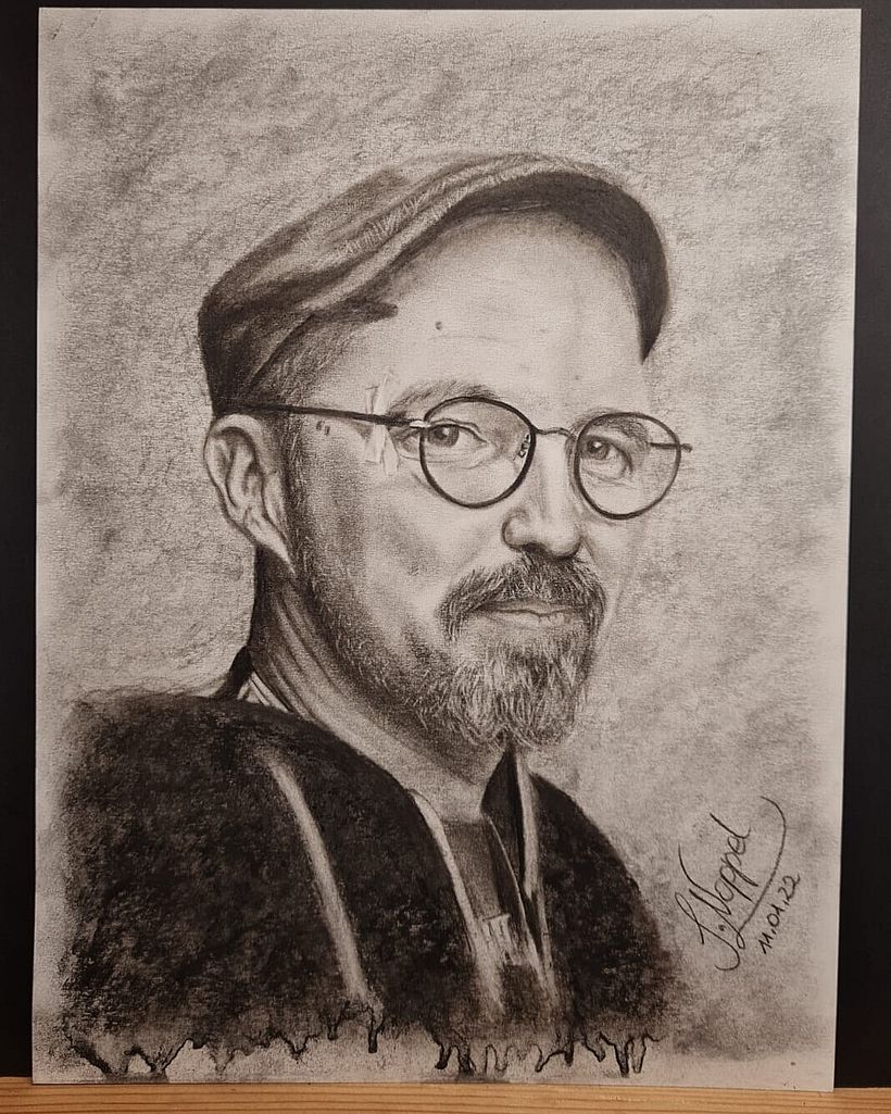 Kohle - Portrait “Michael“