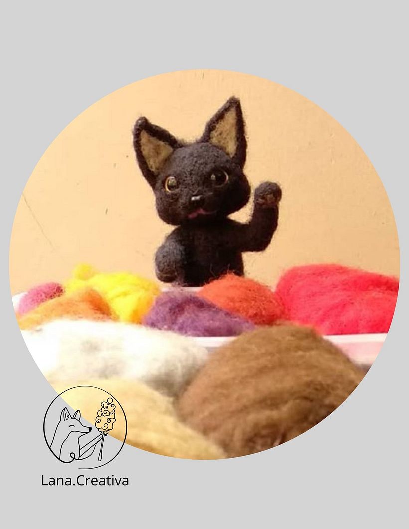 Mi Proyecto del curso: Needle felting: creación de personajes con lana y aguja 2