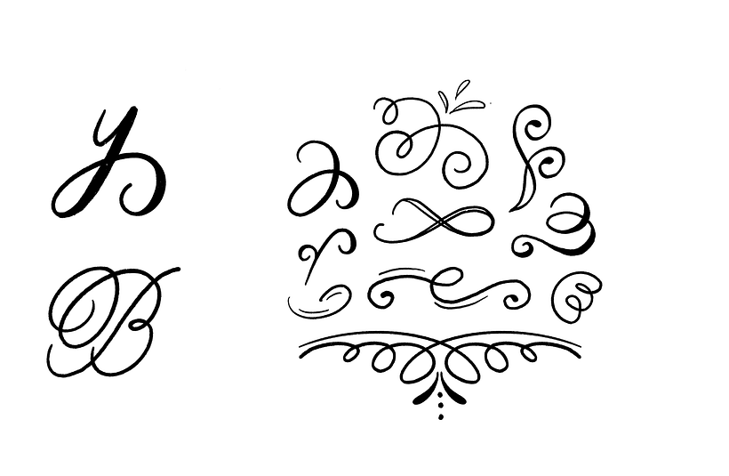 Cuando tu composición principal está terminada, es hora de sumar elementos decorativos.