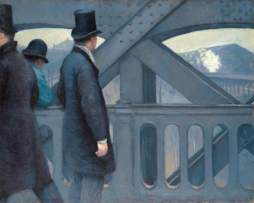 "Auf der Brücke von Europa" von Gustave Caillebotte