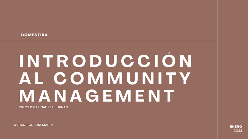 Mi Proyecto del curso: Introducción al community management 7