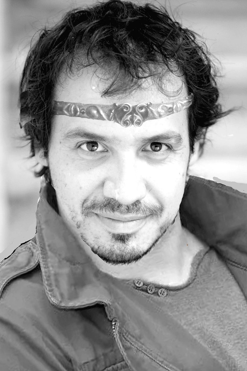 Composition à partir de 3 photos différentes de l'acteur