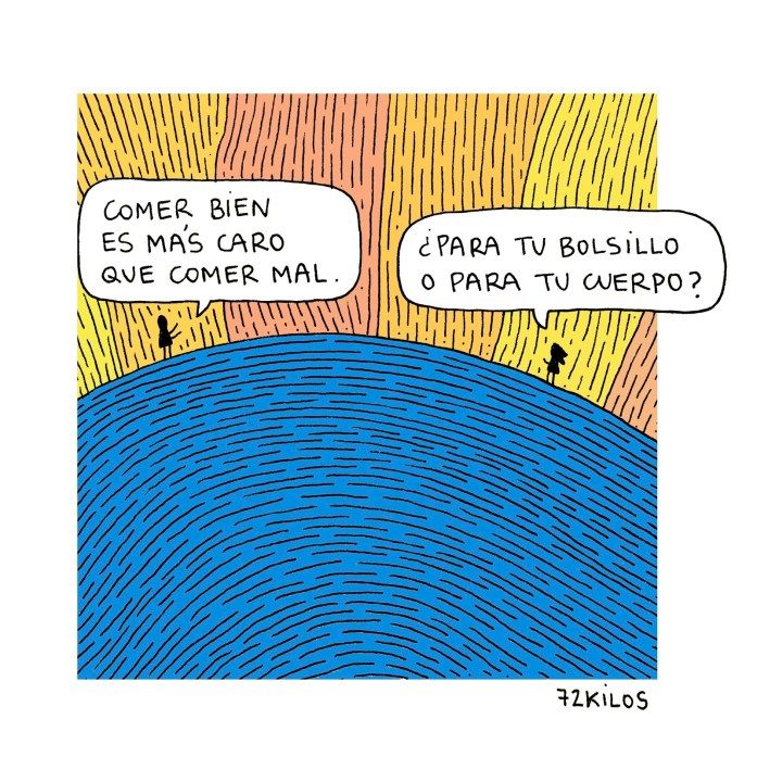 En su blog, 72kilos reflexionaba sobre su resistencia a cambiar de hábitos. 