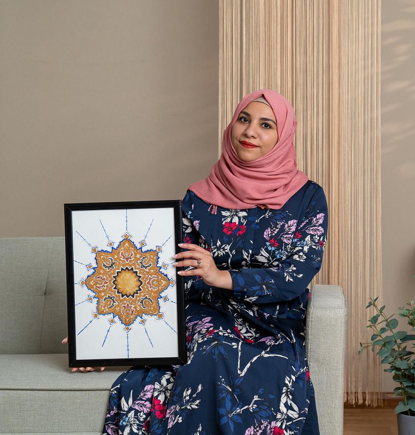 Here's the final project as painted in the course