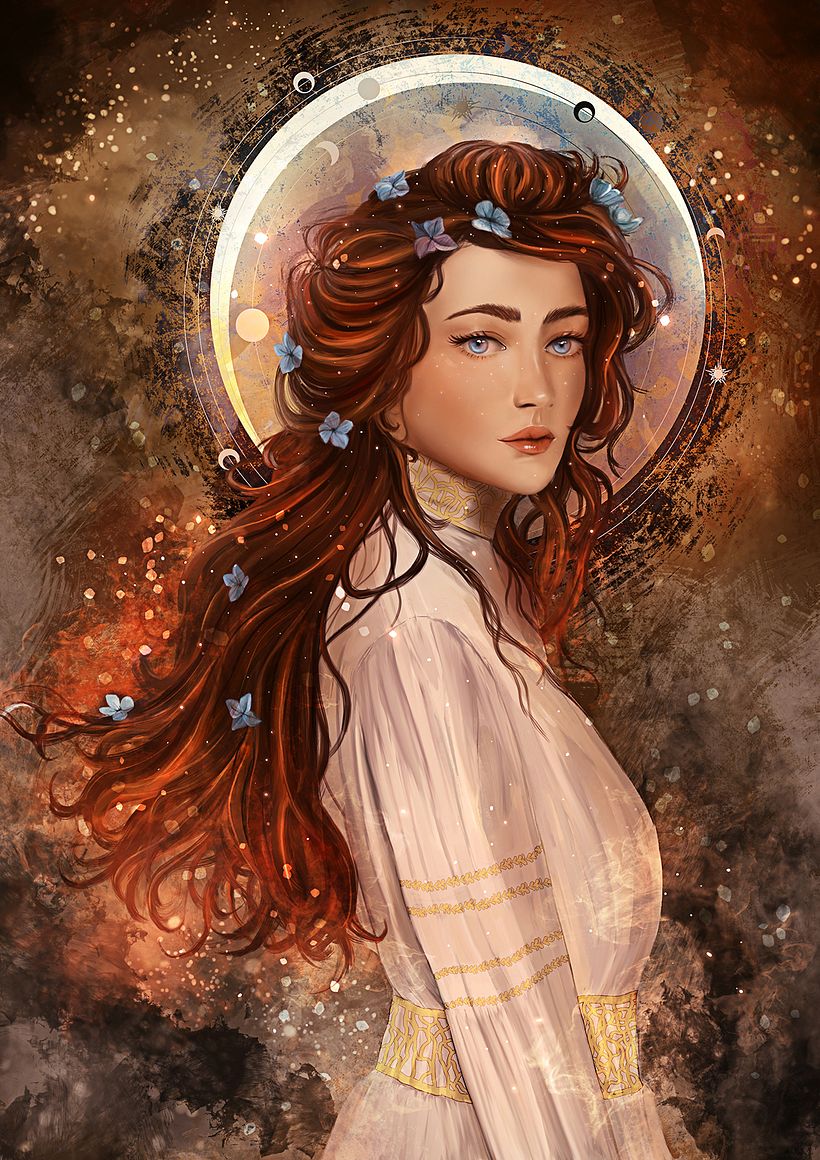 My project in Digital Fantasy Portraits with Photoshop course 1